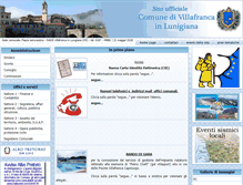 Tablet Screenshot of comunevillafrancainlunigiana.it